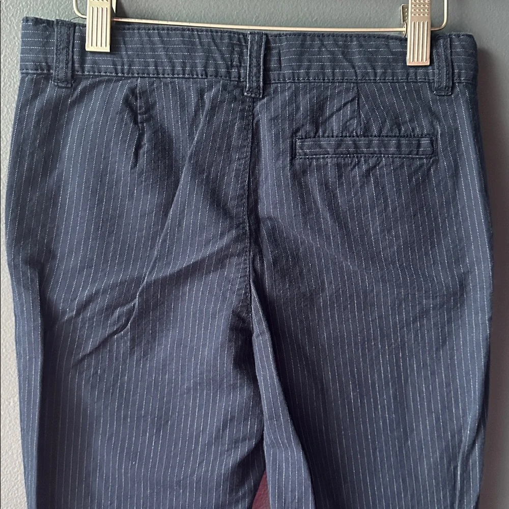 💙 OshKosh B'gosh boys pants navy blue and white stripes size 12 youth EUC